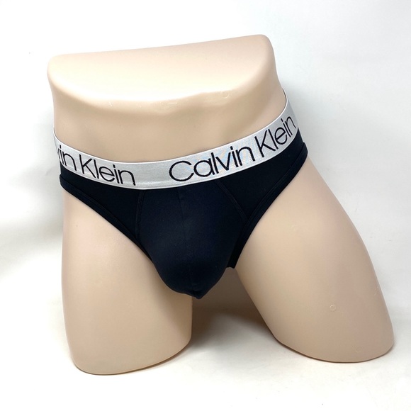 Calvin Klein Microfiber 3 Pack Hip Briefs Black Men's Underwear NP22110001 - Picture 4 of 13